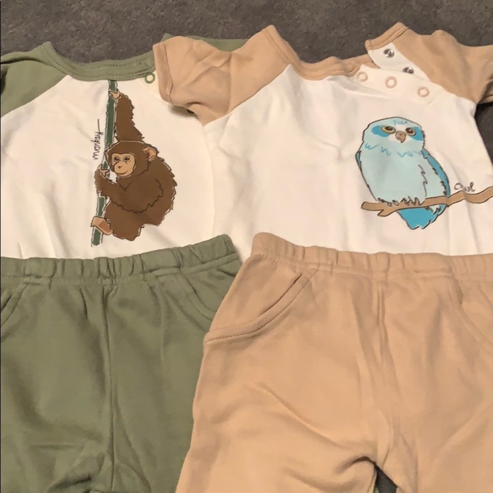 4 pc 100% organic cotton pj set
